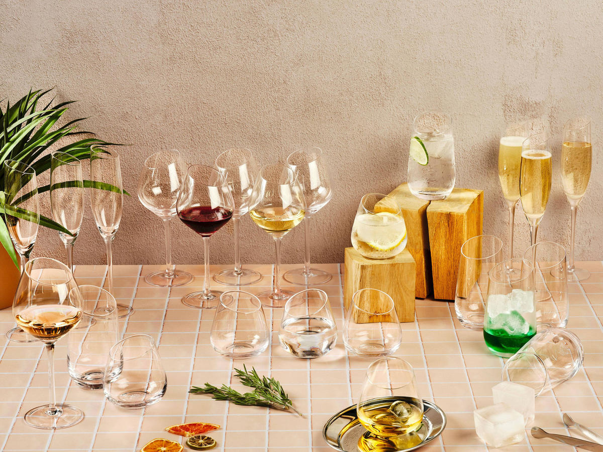 GLAS-SET Sväva 24er-Set - Transparent - Transparent, Glas - Björn