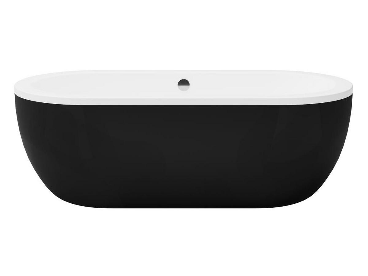 FREISTEHENDE Badewanne - 1 Person - Acryl - Schwarz - Schwarz, Kunststoff (170/58/80cm) - Vente-Unique