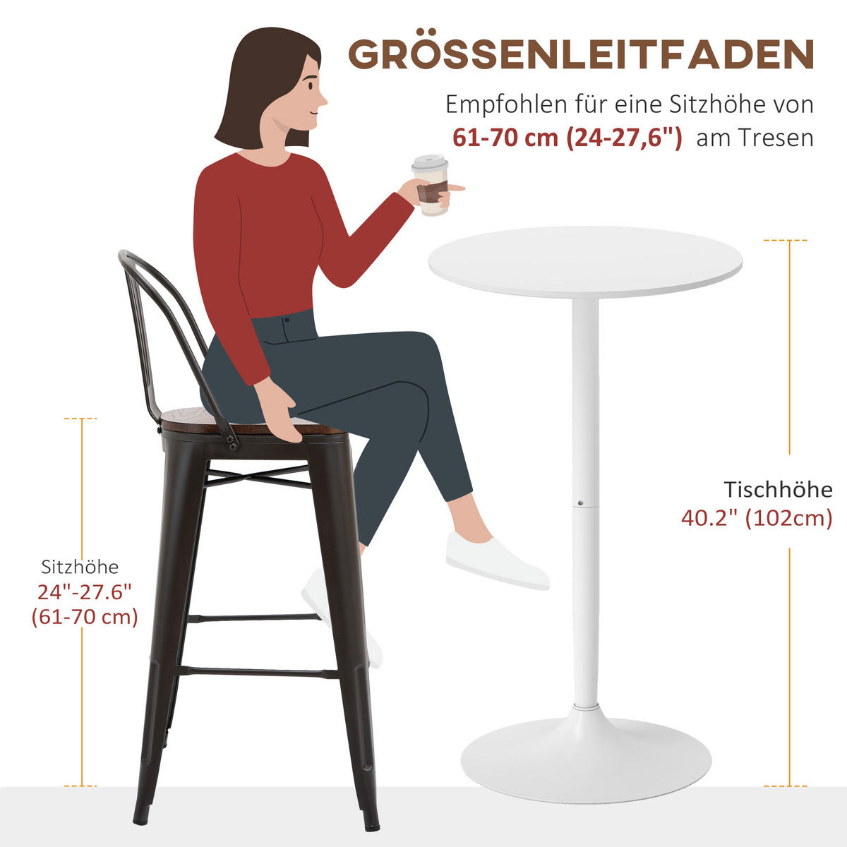 BARTISCH Weiß 60.0/60.0/102.0cm - Weiß, Holzwerkstoff (60/60/102cm)