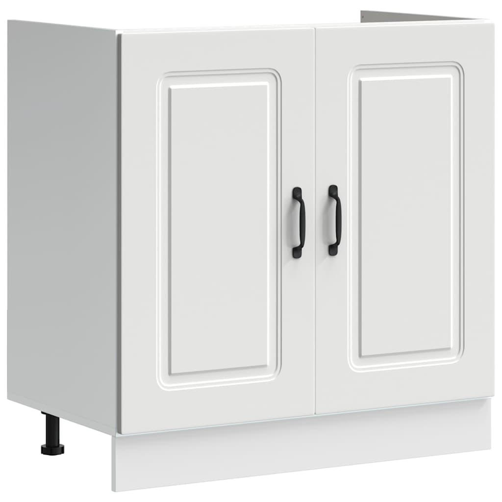 vidaXL Küchenunterschrank Weiß 80x81.5x46 cm