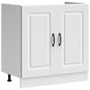 KÜCHENUNTERSCHRANK Kalmar 80/46/81,5 cm aus Holzwerkstoff Weiß - Weiß, Holz (80/81.5/46cm) - vidaXL