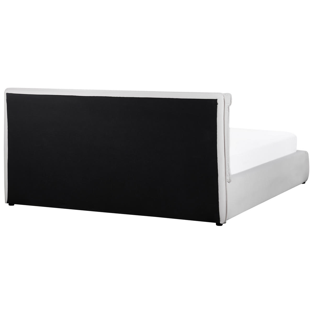 BETT 180/200 cm Cremeweiß Bajonna - Creme, Textil (180/200cm) - Beliani