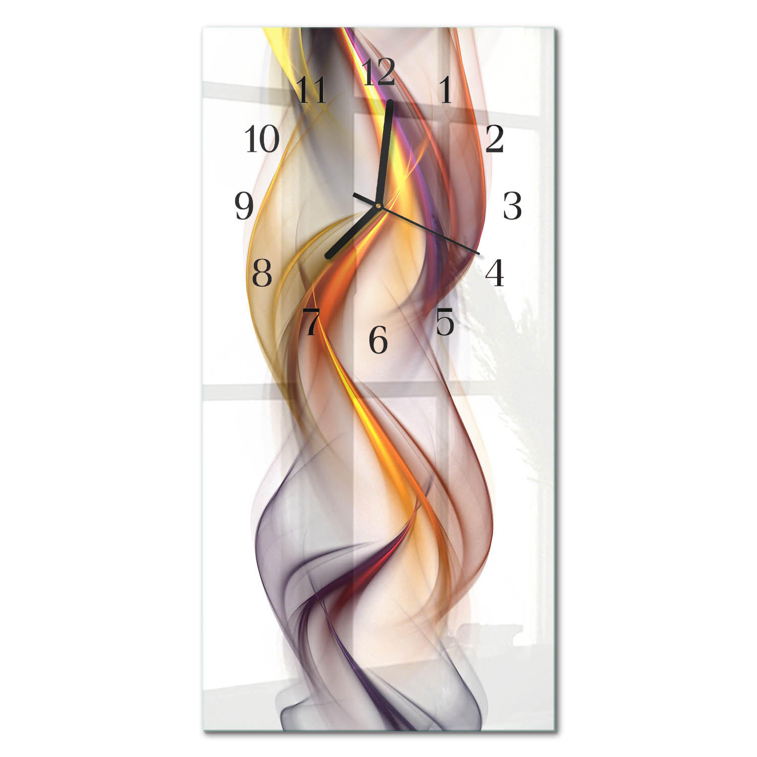 WANDUHR 30x60 cm - Graswasser - Multicolor, Glas (30/60/0.4cm) - TULUP