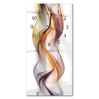 WANDUHR 30x60 cm - Graswasser - Multicolor, Glas (30/60/0.4cm) - TULUP