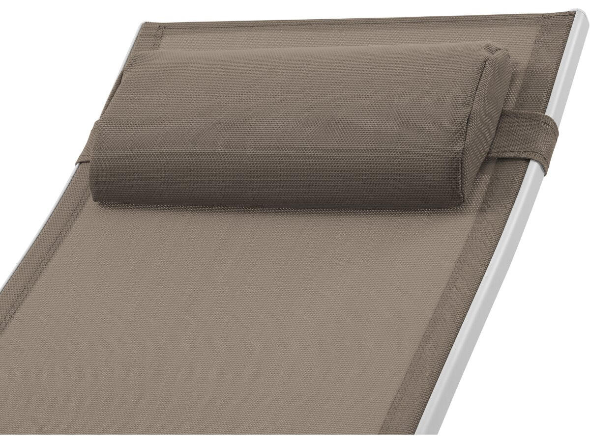 SONNENLIEGE Beauty 2er-Set Taupe - Taupe, Textil/Metall (181/93/58cm) - Habitat Garten