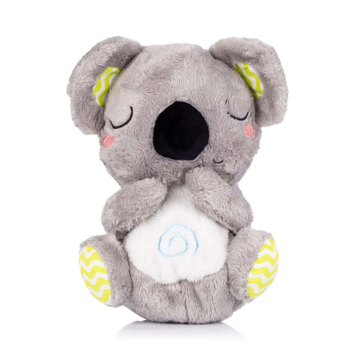 MUSIKSPIELZEUG Musik-Plüschtier Koala PILD025 dunkelgrau 100% Polyester, Lichter, Geräusche, ab Geburt, Lernspielzeug - Grün, Textil (16/26/10cm) - Chipolino