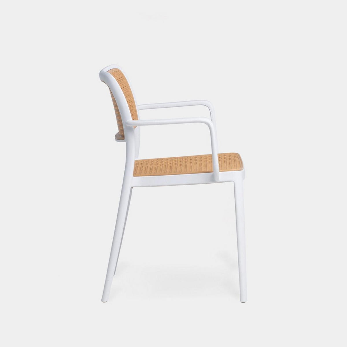 STUHL FÜR DRAUSSEN Kaira Zweifarbig 57 cm x 81 cm - Multicolor, Kunststoff (57/81/54cm) - Klast Home