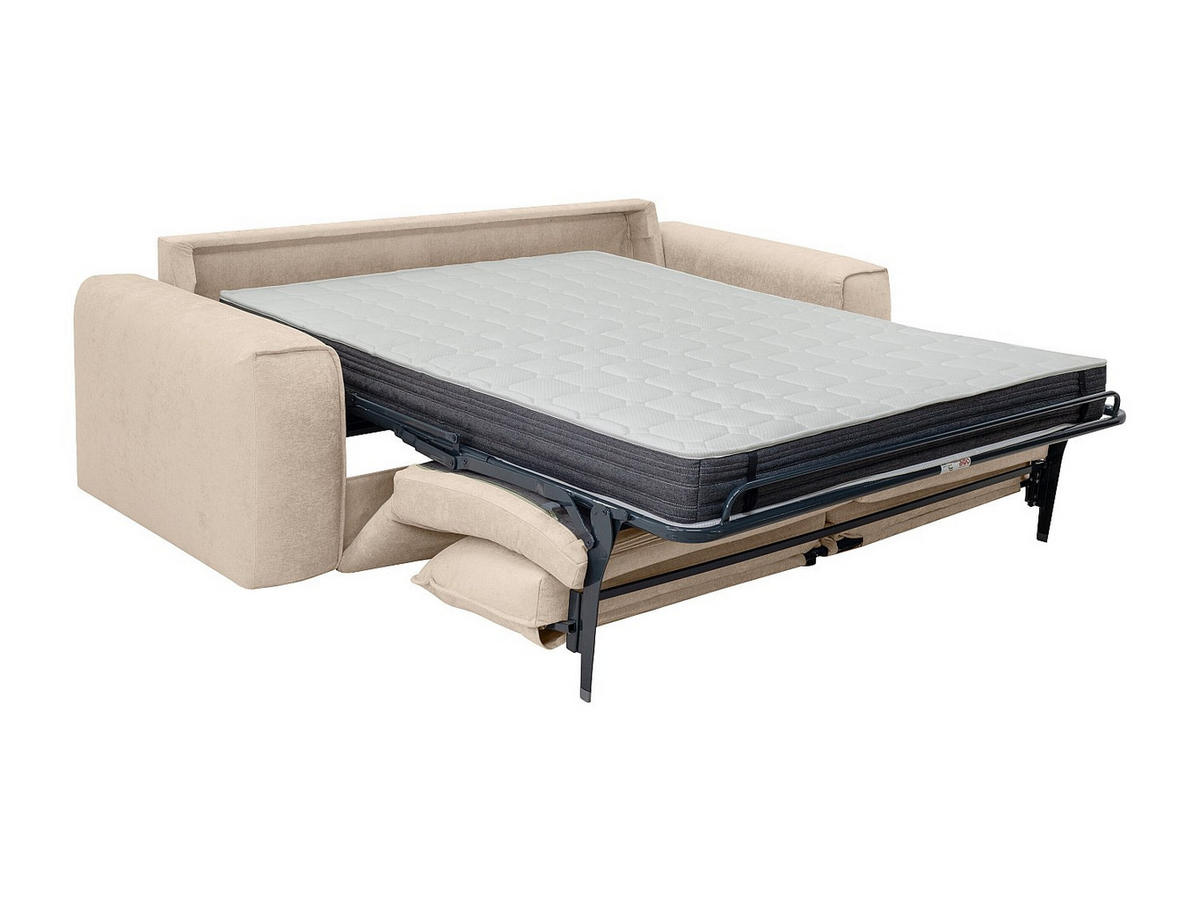 SCHLAFSOFA - 4 Personen - Stoff - Beige - - Beige, Textil (236/80/100cm) - Vente-Unique
