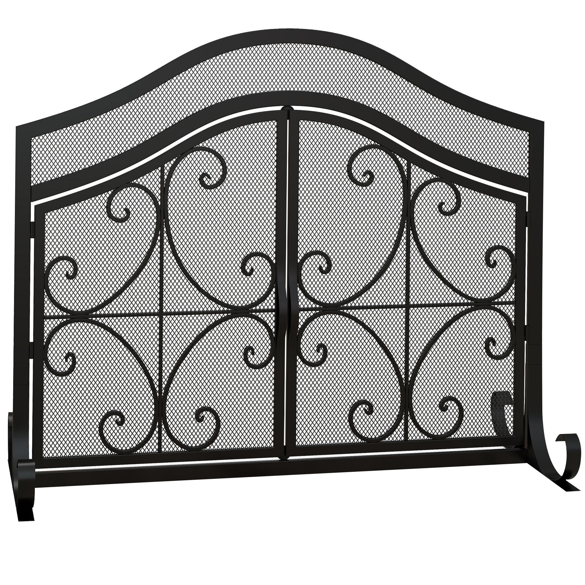 ETHANOLKAMIN DE-17039 1,2 L freistehend - Schwarz, Metall (105/80.5/40cm) - ComfortXL