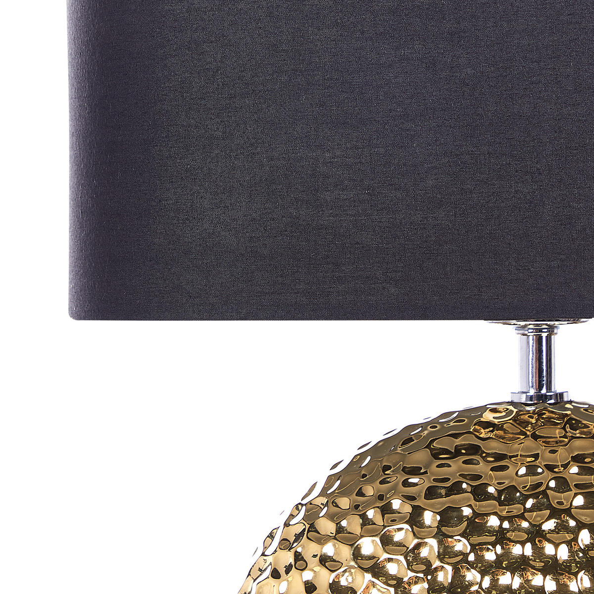 TISCHLAMPE Nasva 35/35/51 cm - Schwarz, Keramik (35/35/51cm) - Beliani