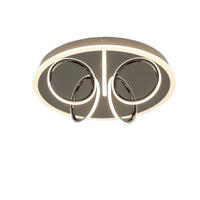 LED-DECKENLEUCHTE Ferdinand 43/43/13 cm - Silberfarben, Metall (43/43/13cm) - Nettlife