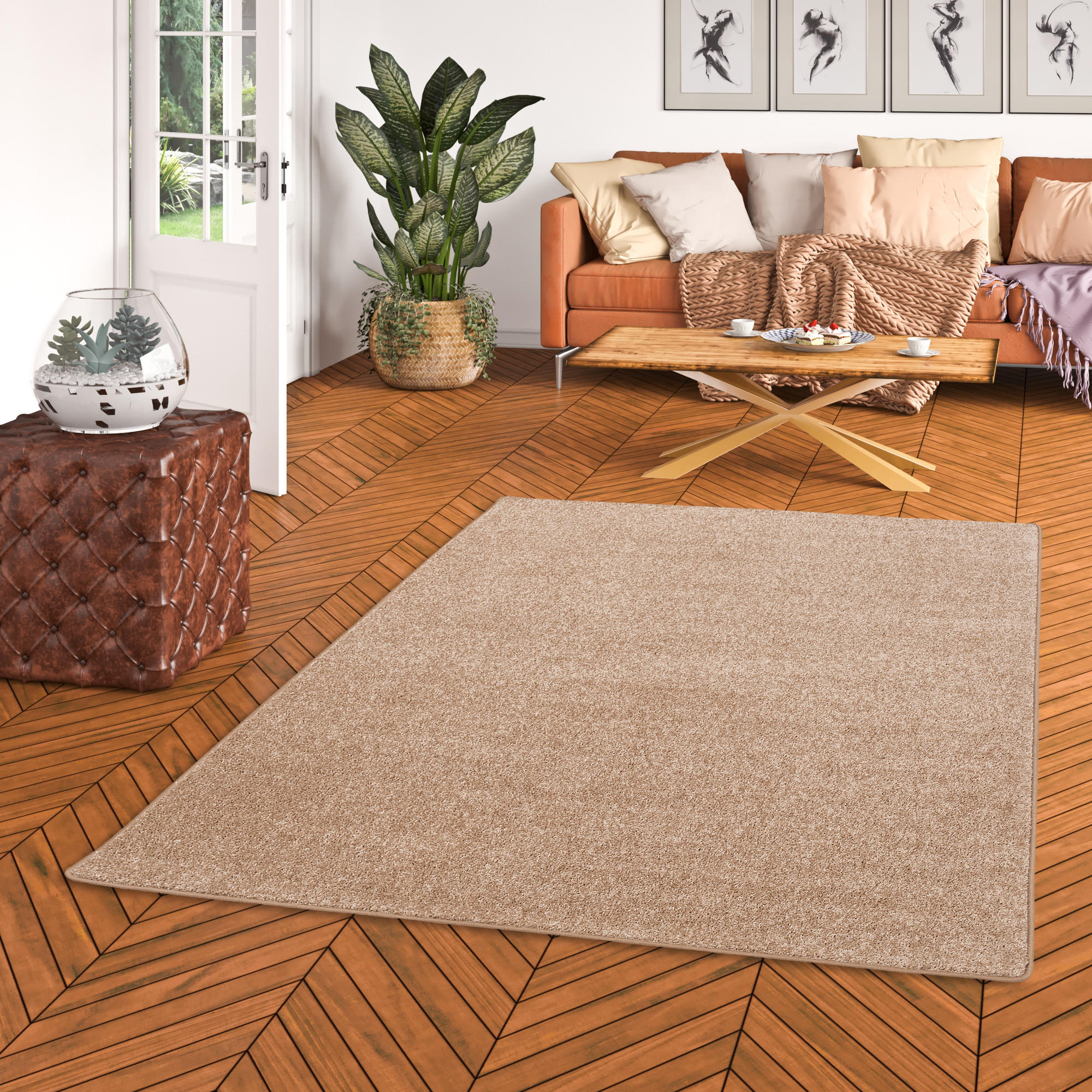 HOCHFLOR LANGFLOR TEPPICH COTTAGE - Naturfarben, Textil (200/300cm) - Snapstyle
