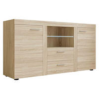 KOMMODE Rumba mit LED Beleuchtung - Sonoma Eiche, Holzwerkstoff (156/82/40cm) - MIRJAN24
