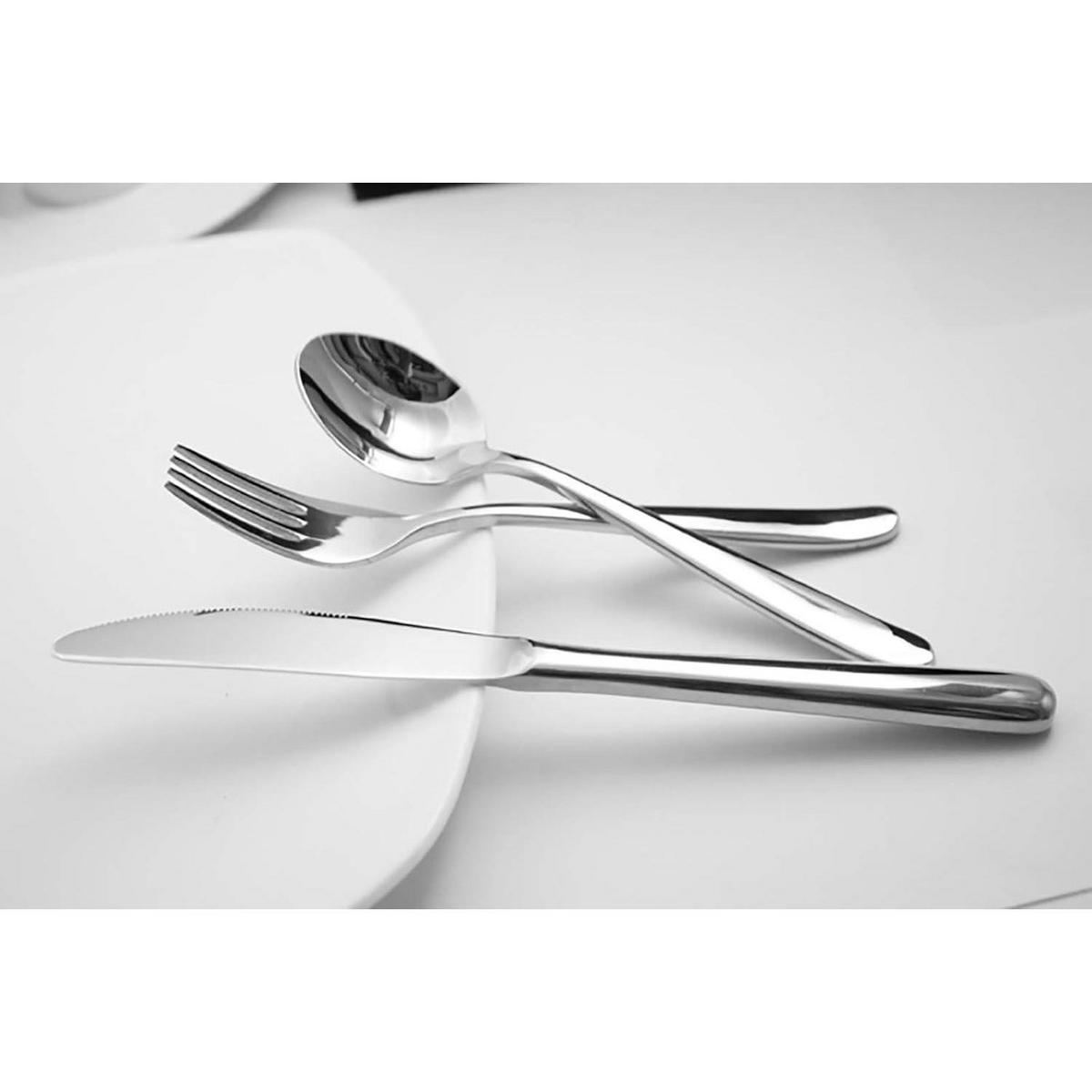 KINDERBESTECK Set 3-teilig 18/10 Edelstahl spülmaschinenfest - Silberfarben, Metall