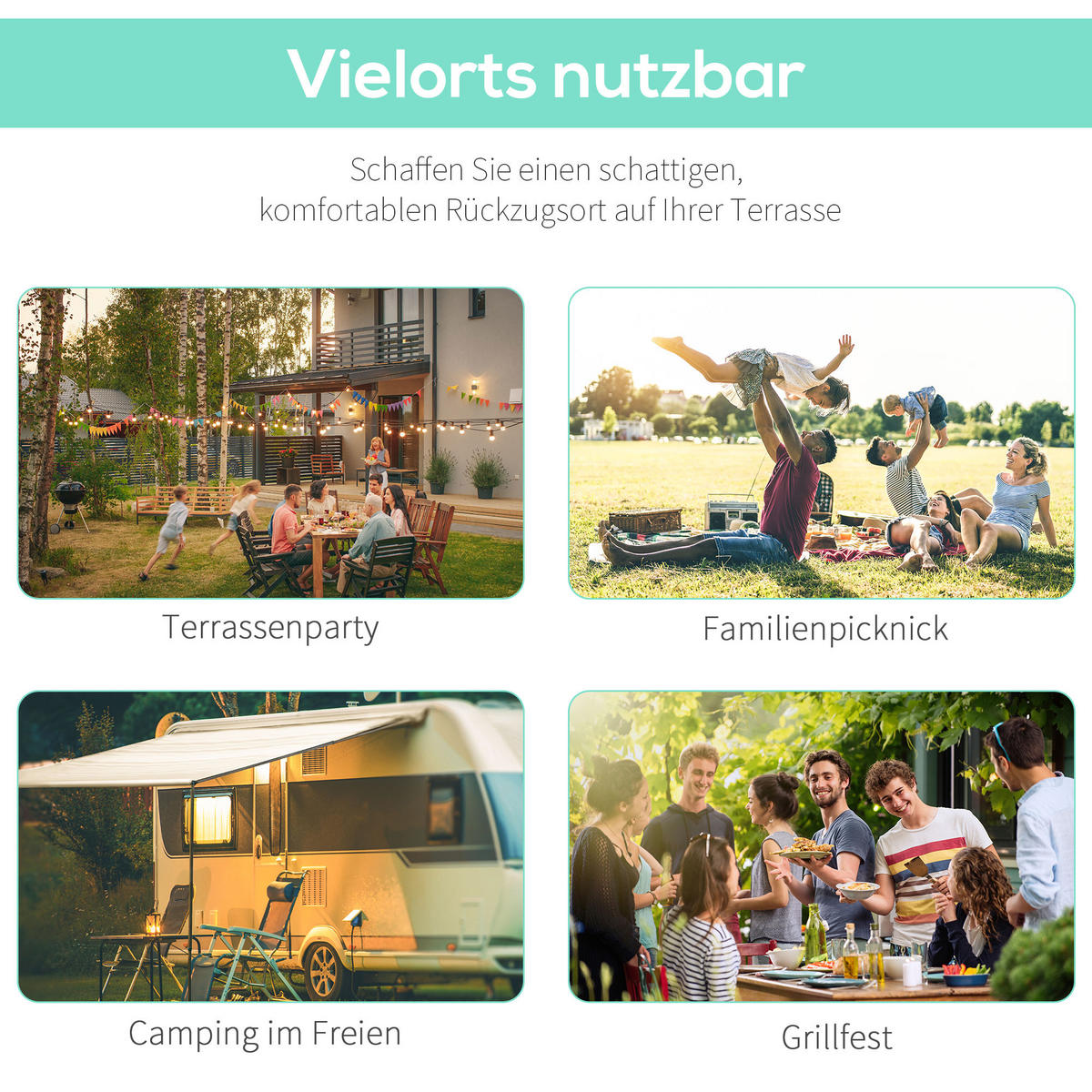 PERGOLA Wasserabweisend mit verstellbarem Dach 291/366/250 cm - Dunkelgrau, Textil/Metall (250/250/300cm) - Outsunny