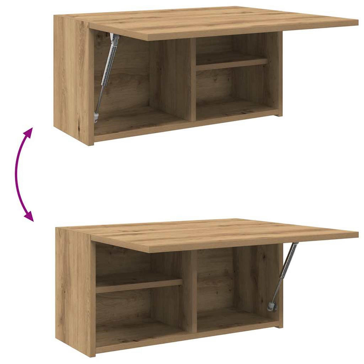 BAD-WANDSCHRANK Artisan-Eiche 60/25/30 Cm Holzwerkstoff - Braun, Holzwerkstoff (25/30/60cm) - vidaXL