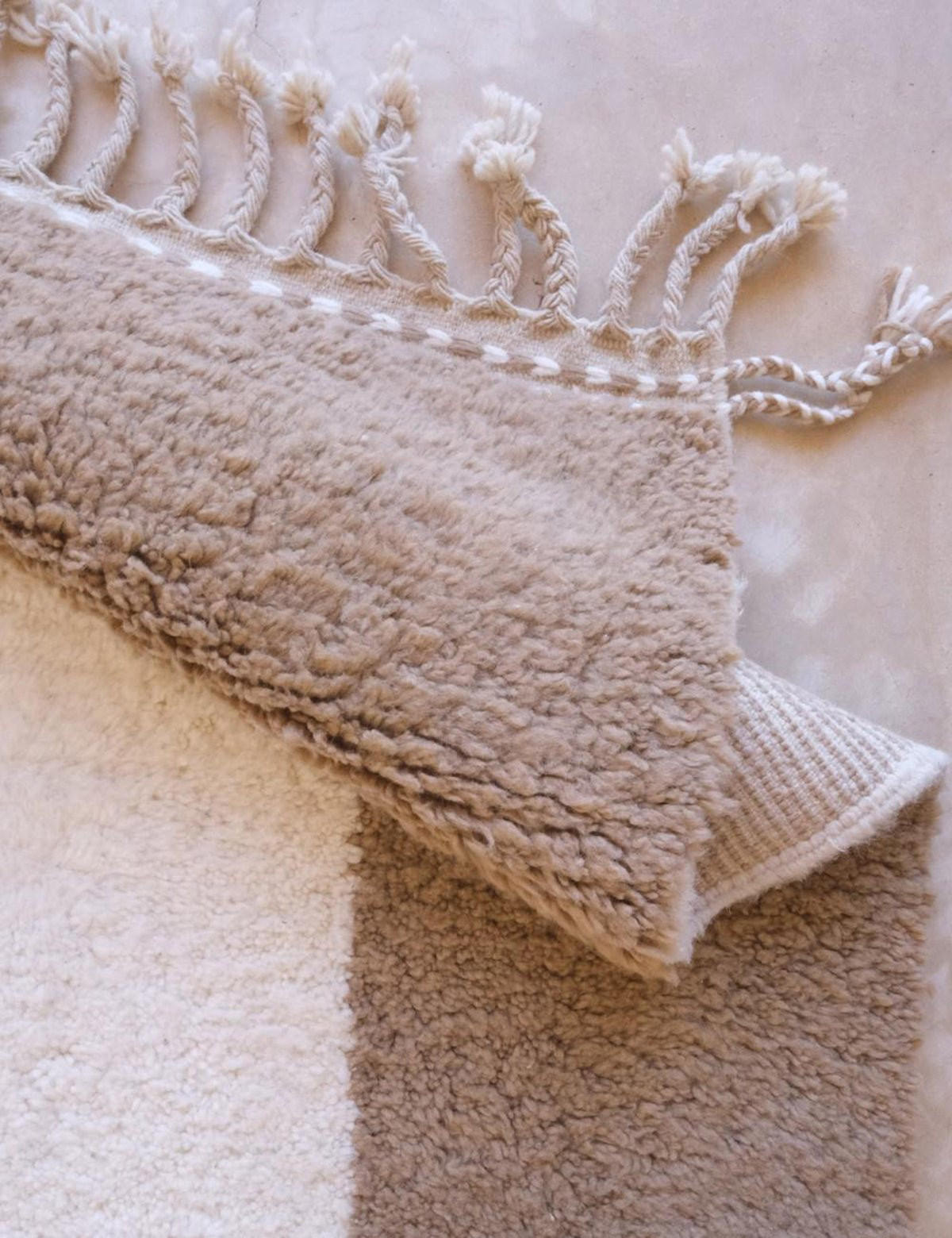 BERBERTEPPICH mit Grafikmuster 164x 252 cm - Beige, Naturmaterialien (164/252cm) - AFK Living