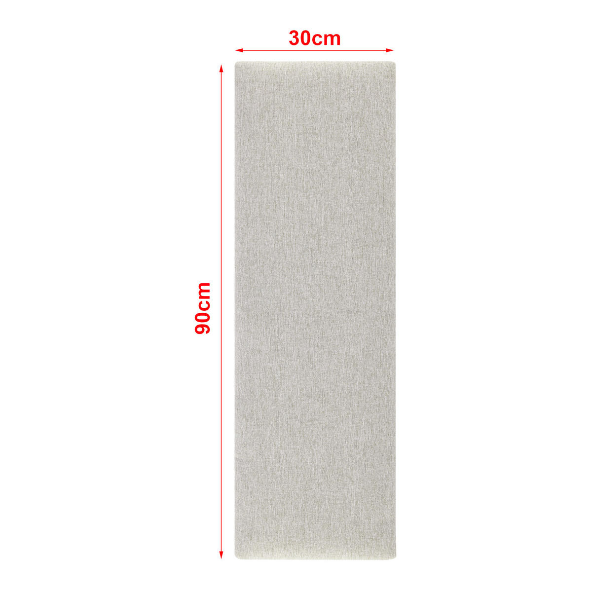 KOPFPOLSTER-SET 2 TLG. Carpino - Grau, Textil (3/30/90cm) - [neu.haus]