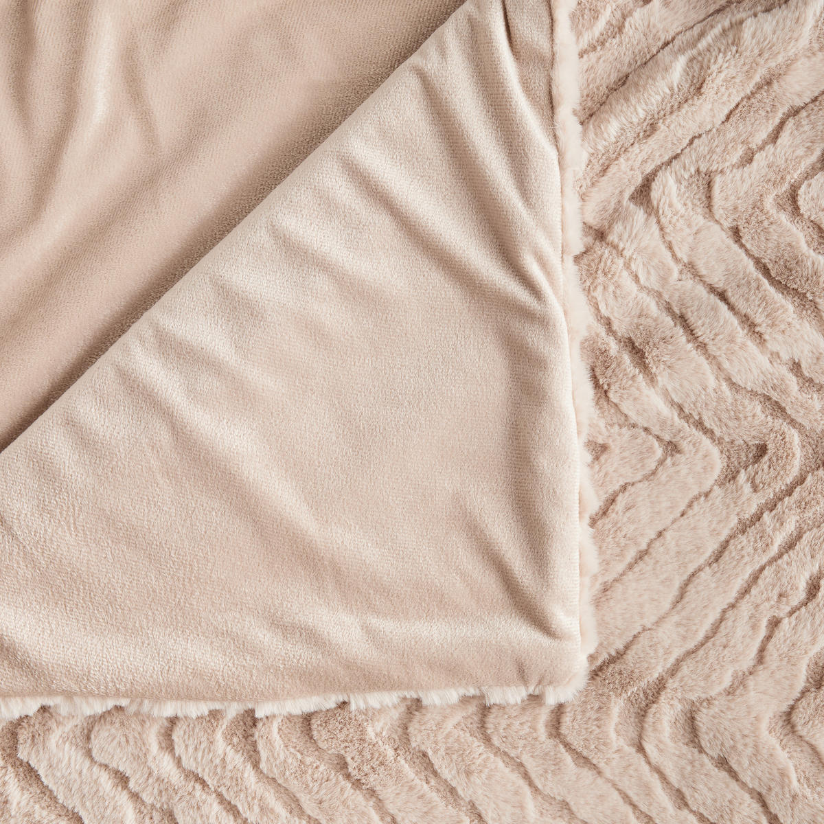 TAGESDECKE Abraconi - Hellbraun, Textil (180/220cm) - home&you