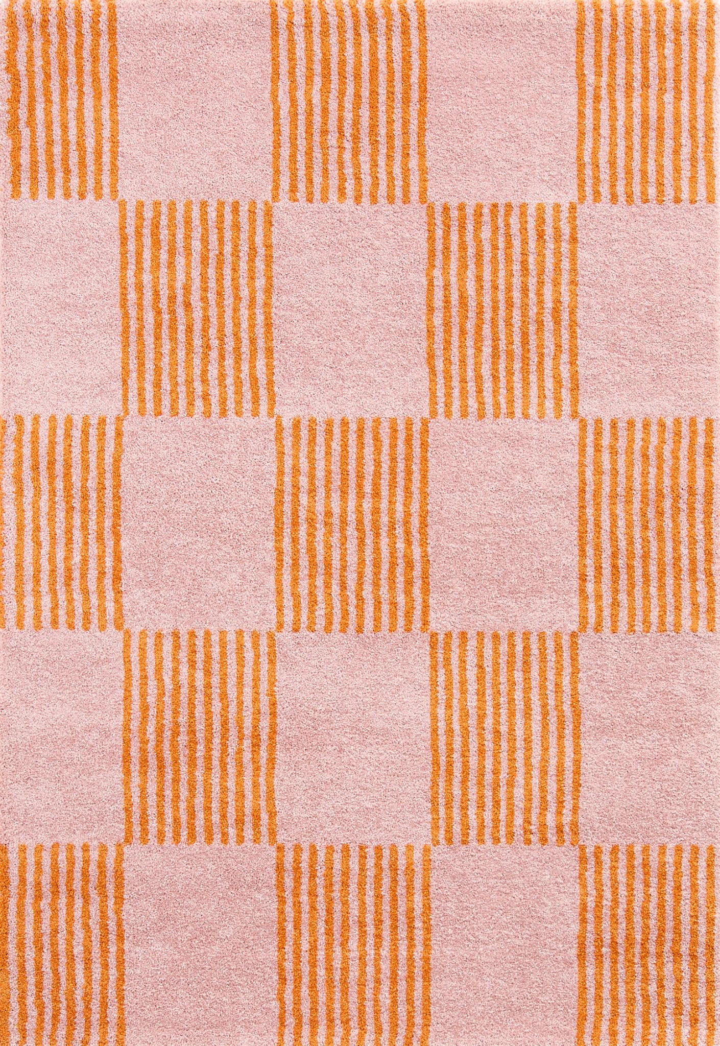TEPPICH vintage mit blumenmuster orange Groovy 120x160 cm - Orange, Textil (120/160cm) - Nazar Rugs