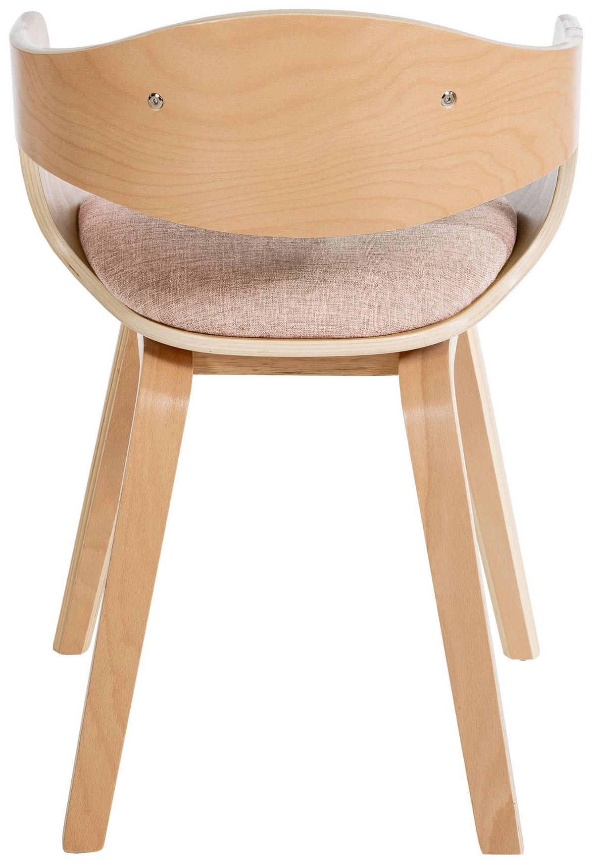 ARMLEHNENSTUHL 2er Set Stoff Natura/Creme - Eukalyptusholzfarben/Creme, Holz/Textil (49/73/46cm) - CLP