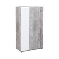 MEHRZWECKSCHRANK 70/121/35 cm Weiß Platinum Oak - Eichefarben/Silberfarben, Holzwerkstoff/Kunststoff (70/121/35cm) - arthur berndt