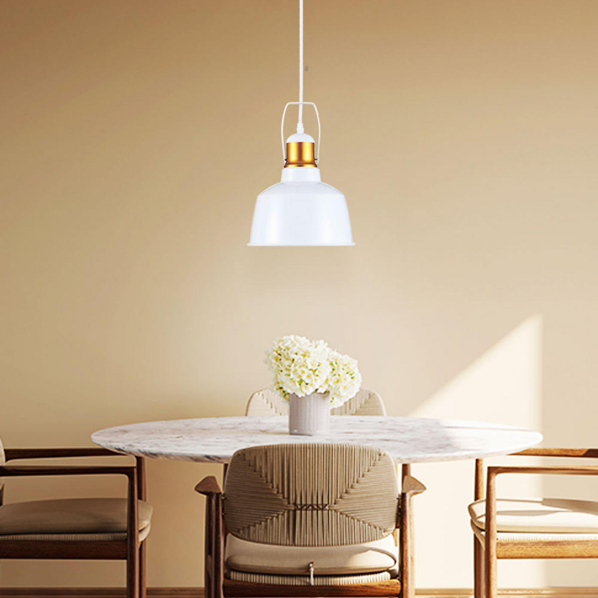 LED HÄNGELEUCHTE Metall Weiß - Weiß, Metall (23/31/31cm)