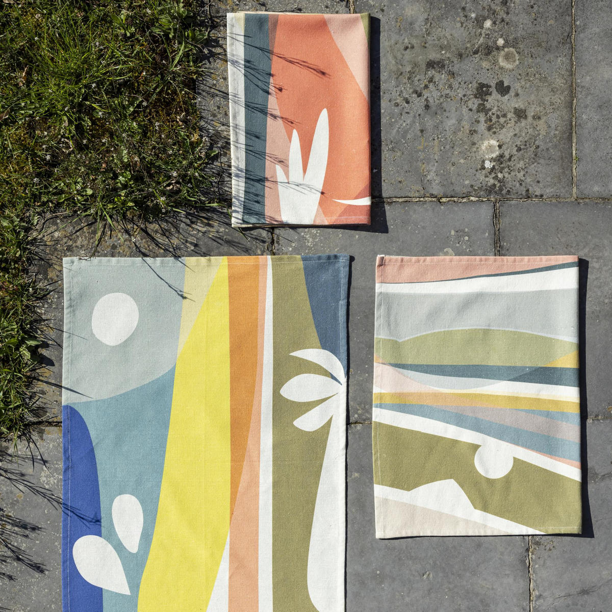 RECYCELTES GESCHIRRTUCH Revao multico 50 x 70 cm - Multicolor, Textil (50/70cm) - Winkler