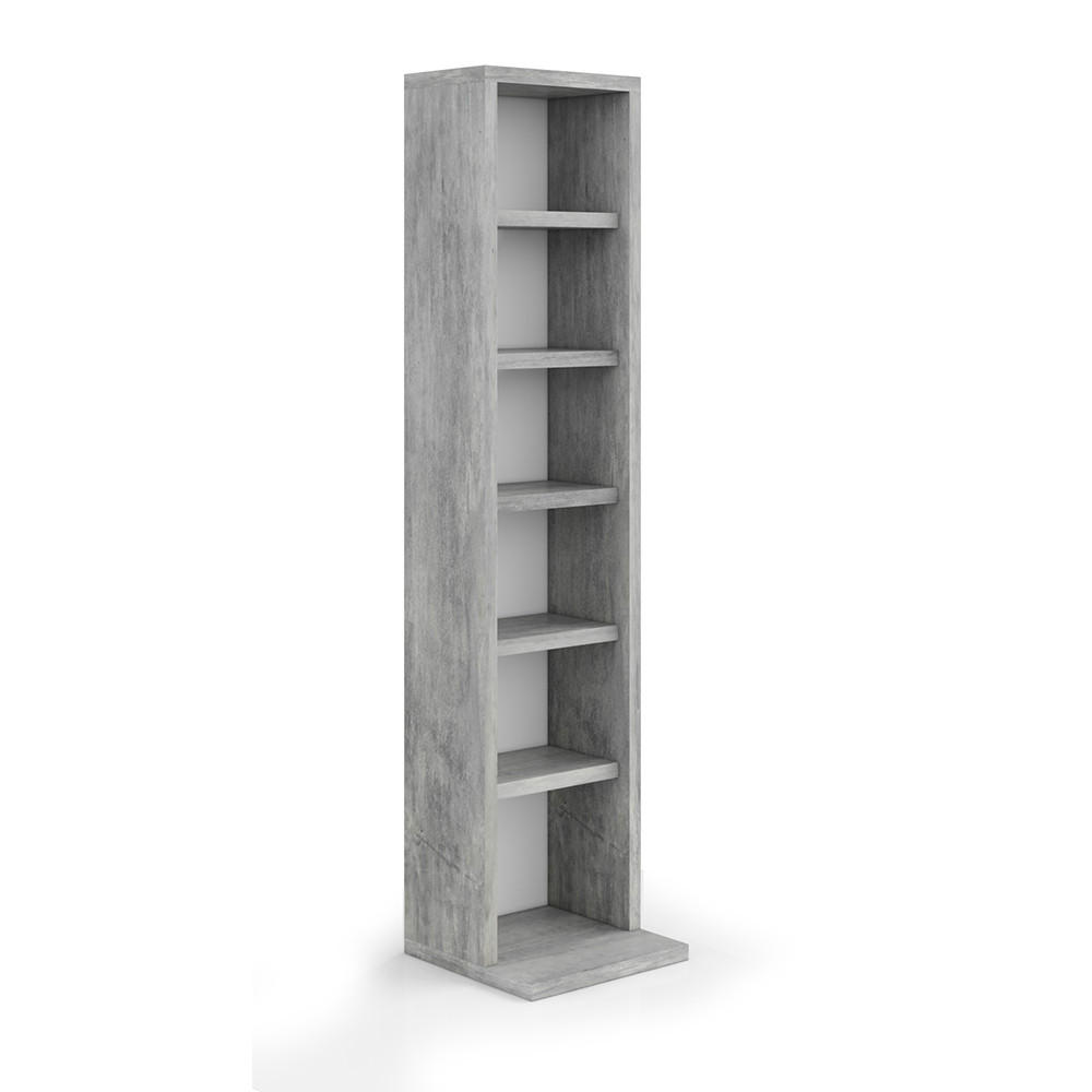 CD-REGAL Beton 21 x 91.8 cm - Grau, Holzwerkstoff (21/91.8/20cm) - Vicco