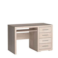 SCHREIBTISCH SALERNO 120x60x78 cm Bürotisch Computertisch, Eichefarben - Eichefarben, Holzwerkstoff (60/120/78cm) - MASSENO