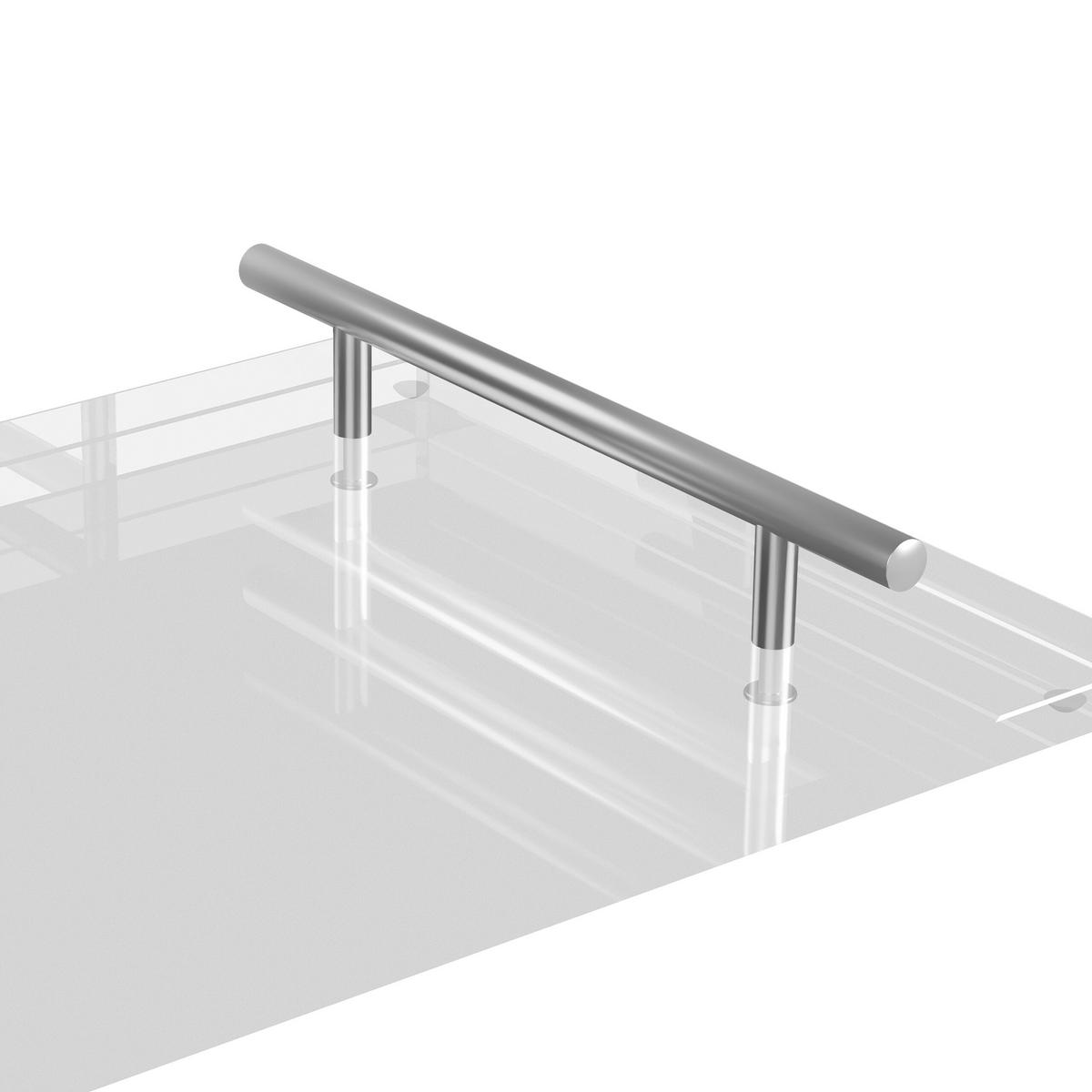 BADEWANNENABLAGE - Transparent, Kunststoff/Metall (68/4/23cm) - Relaxdays