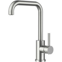 KÜCHENARMATUR L-Form 360° drehbar Edelstahl - Silberfarben, Metall (18/23/22cm)