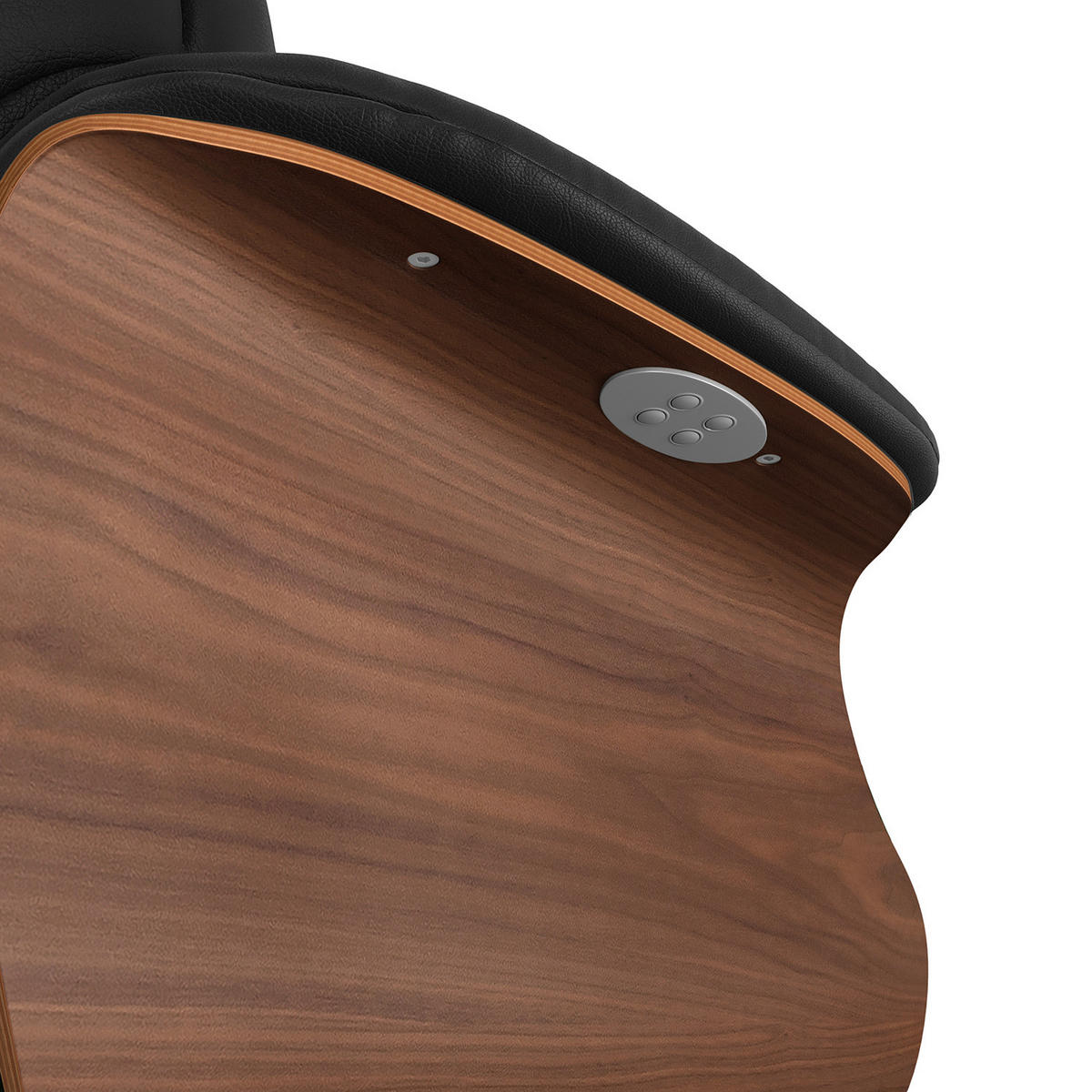 SESSEL - elektrisch verstellbar - Schwarz, Leder/Metall (83/110/88cm) - home24