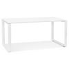 SCHREIBTISCH Minimalistisch Holz Metall Ergonomisch XERAL, Weiß 160x80x74,8 cm - Weiß, Holzwerkstoff/Metall (80/160/75cm) - KADIMA DESIGN