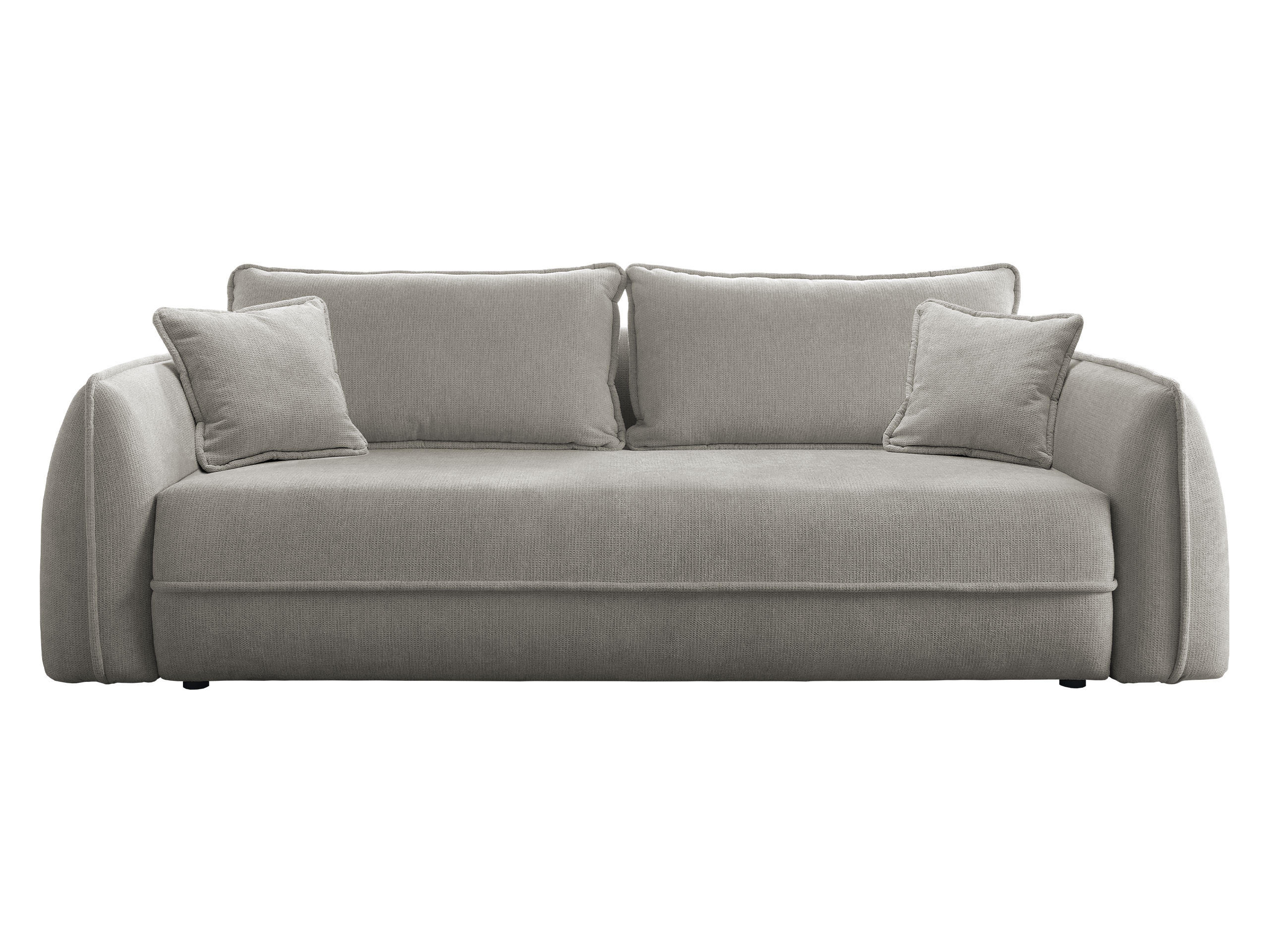 SCHLAFSOFA Moho - Hellgrau/Schwarz, Holz/Kunststoff (250/94/109cm) - MIRJAN24