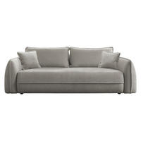 SCHLAFSOFA Moho - Hellgrau/Schwarz, Holz/Kunststoff (250/94/109cm) - MIRJAN24