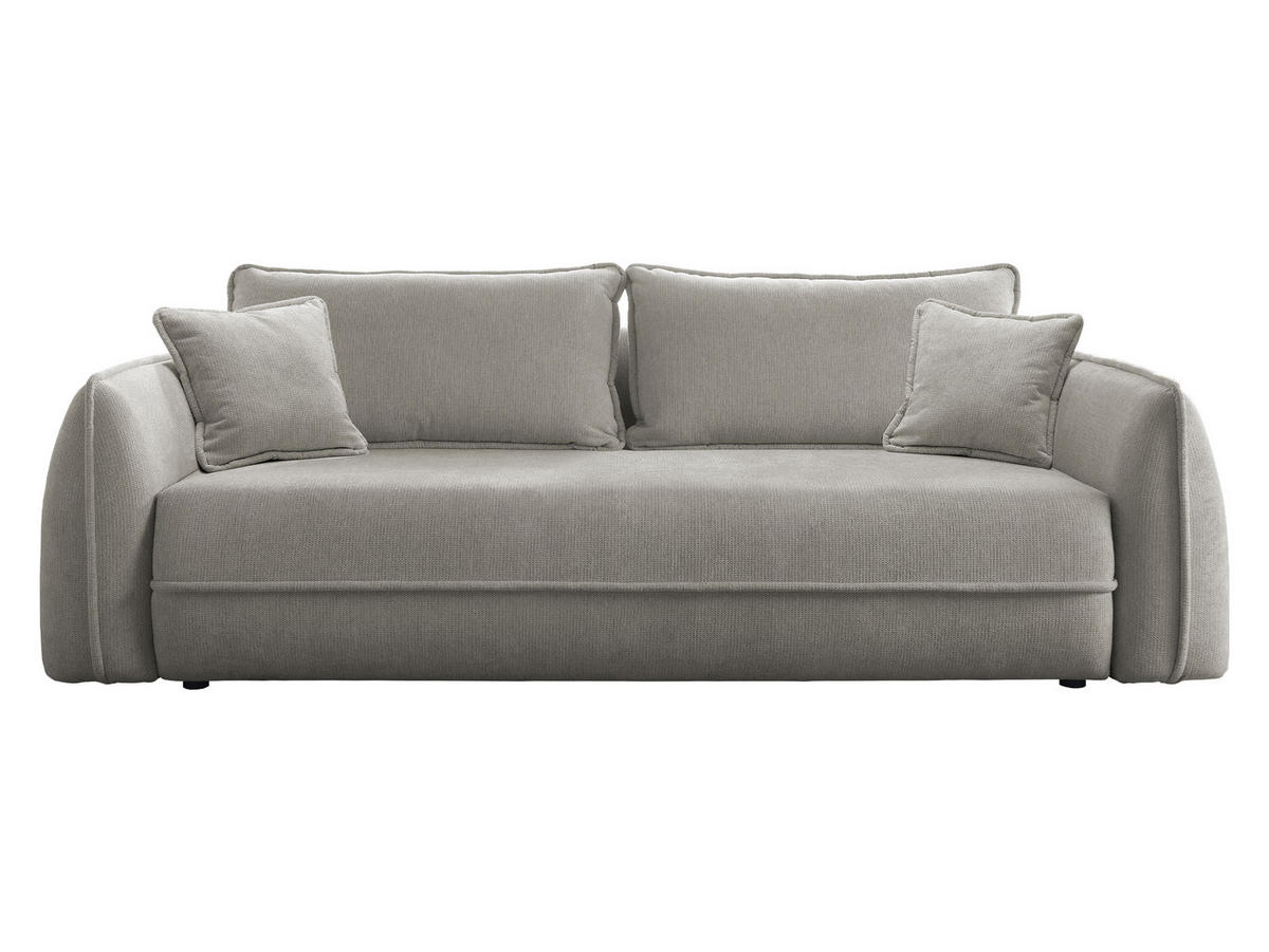 SCHLAFSOFA Moho - Hellgrau/Schwarz, Holz/Kunststoff (250/94/109cm) - MIRJAN24