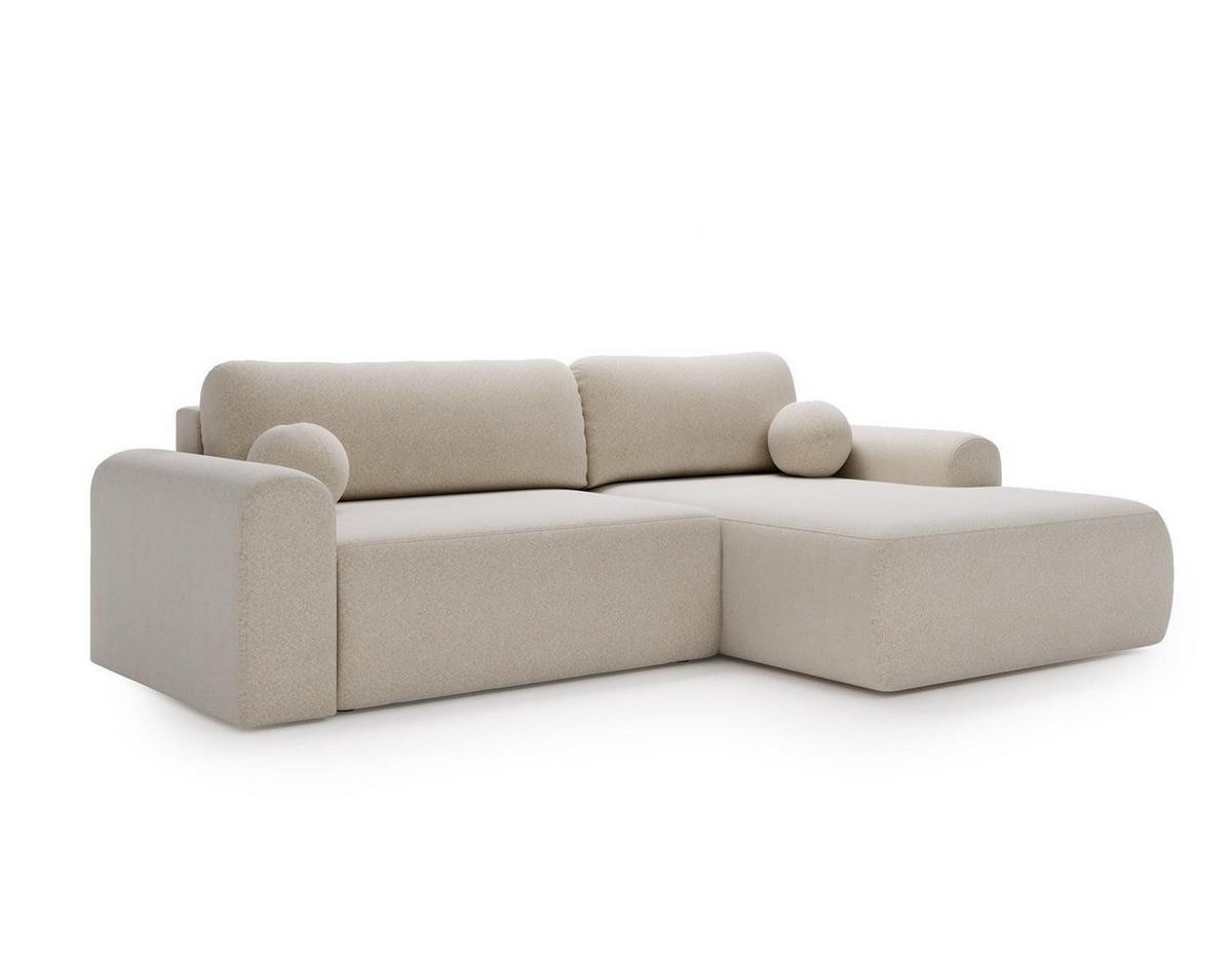 ECKSOFA braun rechts AURA - Braun, Holzwerkstoff (257/177cm) - Compleo24