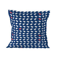 KISSENBEZUG whale 80x80 cm mehrfarbig - Multicolor, Textil (80/80cm) - Happy Friday