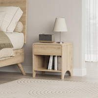 NACHTTISCH Oaki Eiche 47 x 50 cm mit 1 Schublade - Eichefarben, Holzwerkstoff (47/50/39cm) - Vicco