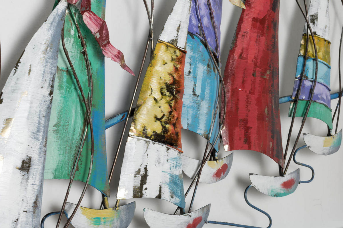 METALLBILD Bunt 120/60 cm - Multicolor, Metall (2.9/60cm) - KUNSTLOFT