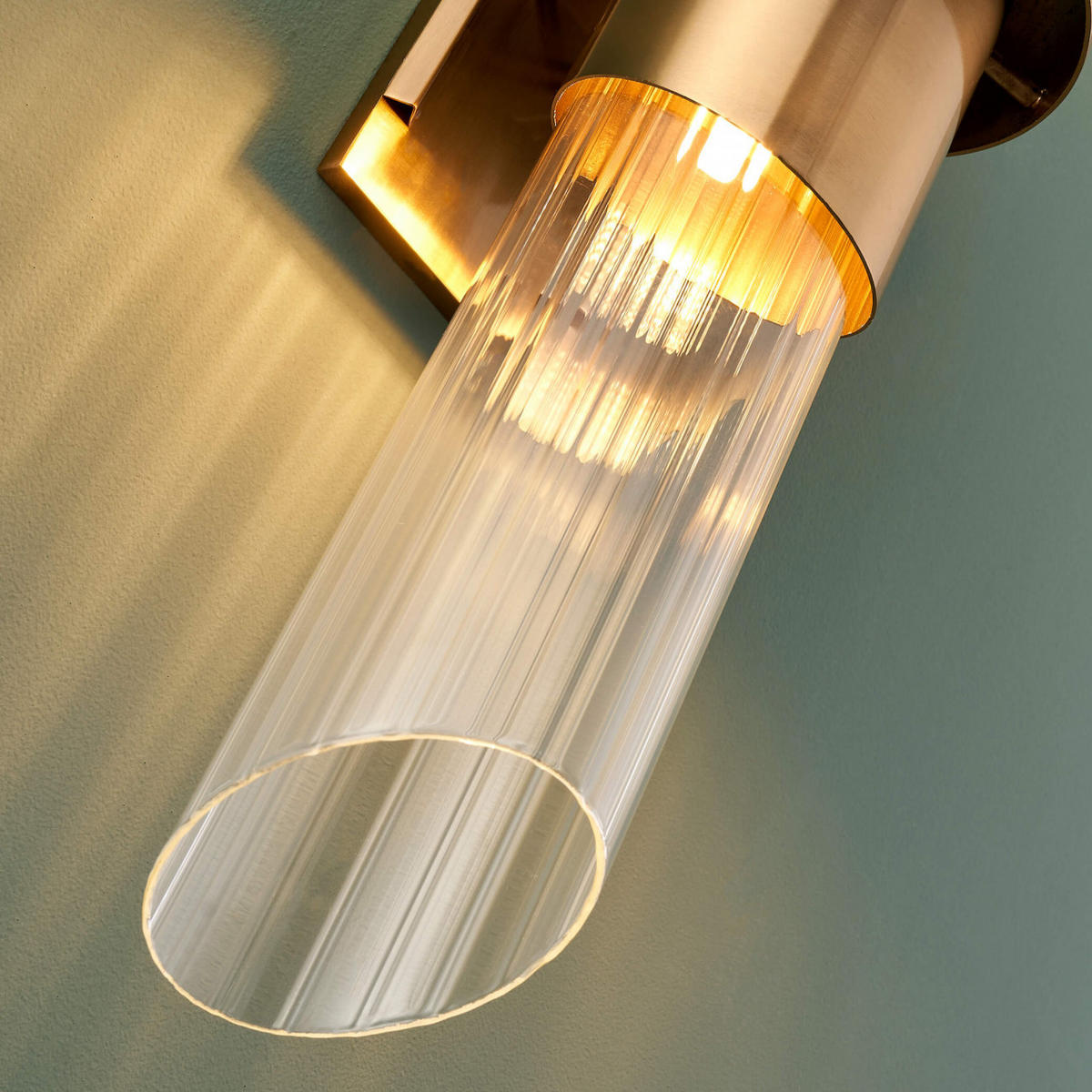 WANDLEUCHTE Denia, Gold / Messing, 75cm - Goldfarben, Glas (18/75/75cm) - KOSILUM