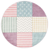 KINDER UND JUGEND TEPPICH MAUI STERNE RUND - Multicolor, Textil (160/160cm) - Pergamon