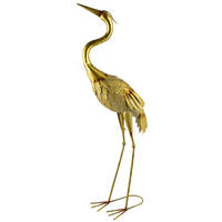 FIGURA CEDRIC, kovová, zelená, 50x18x95cm - zlatá, kov (20/60/60cm) - Mondex
