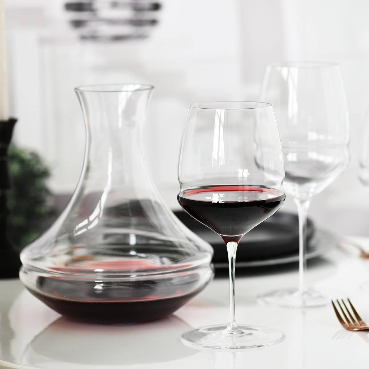 WEINDEKANTER INEL, 1800 ML HANDGEFERTIGT - Transparent, Glas (1.8L) - Krosno Glass