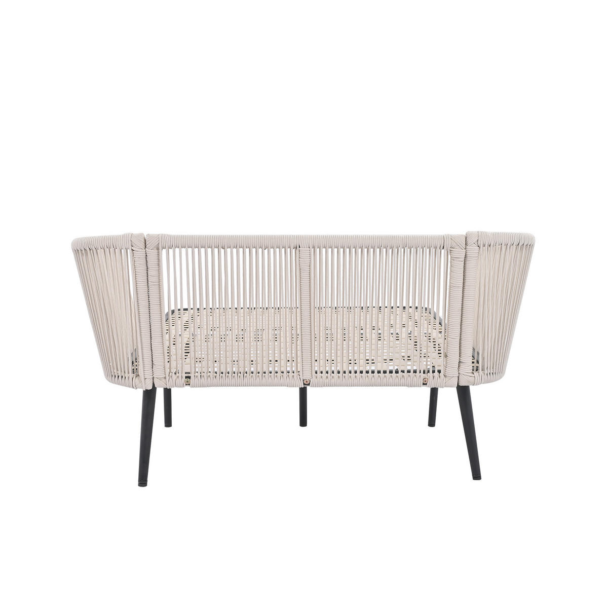 SONNENLIEGE aus Stahl & Polyester 120x130x67cm in Beige - Beige, Textil (120/67/130cm) - Modfu