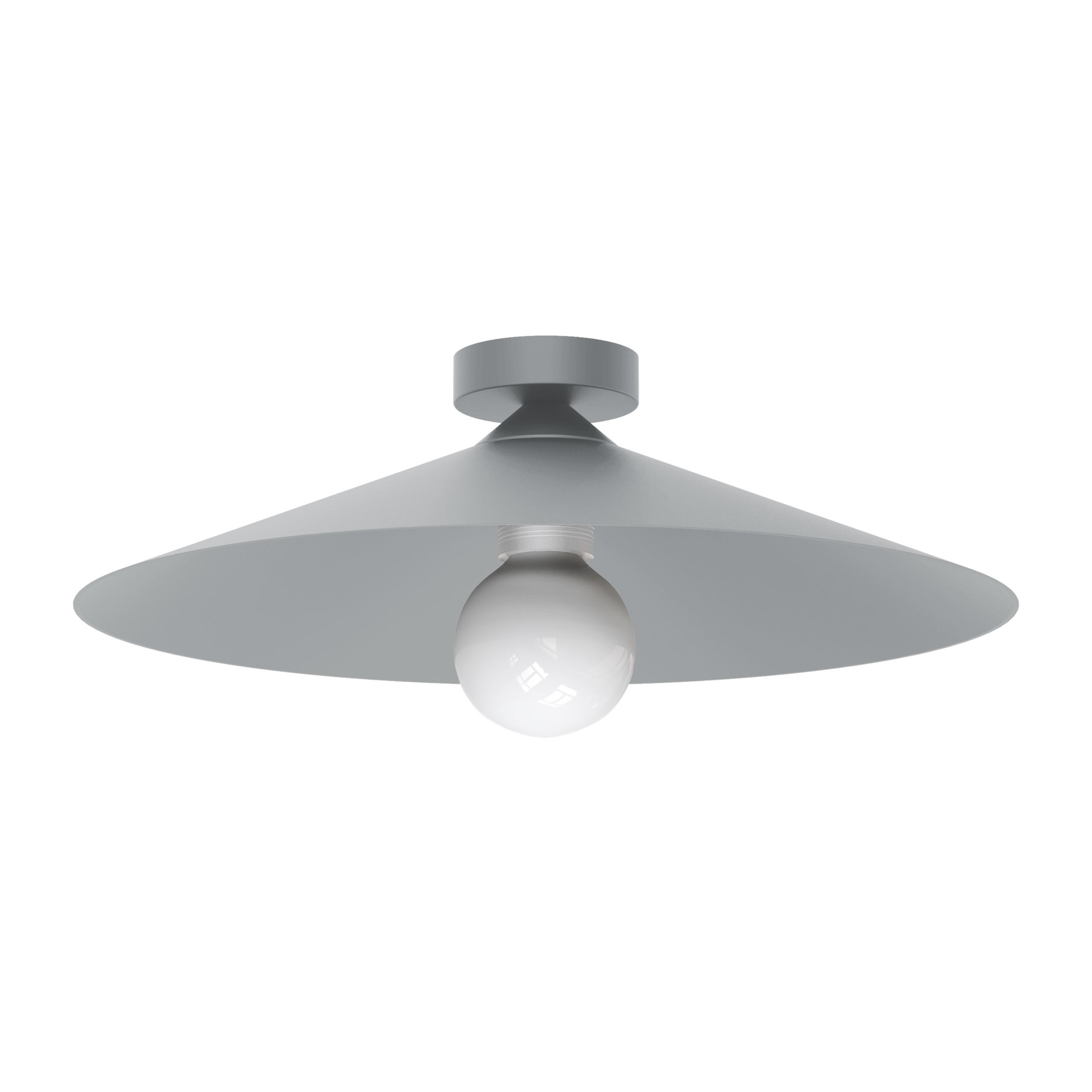 DECKENLEUCHTE - Grau, Metall (40/40/14cm) - Lumicom