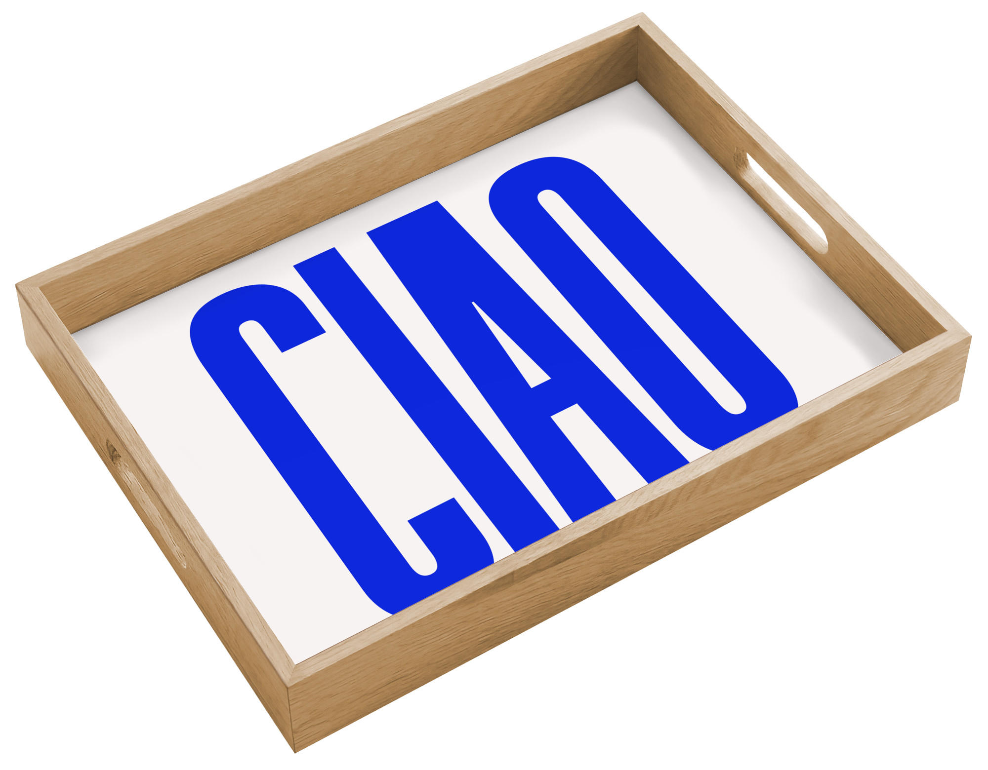 OnlyWow SERVÍROVACÍ PODNOS Ciao - Velká písmena - Modrá - Minimalistická 40x30 cm