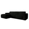 ECKSOFA L Form Didim mini Schwarz 310/165/78 cm – stilvolle kleine Eckcouch L - Schwarz, Kunststoff/Textil (165/310cm) - AX Living