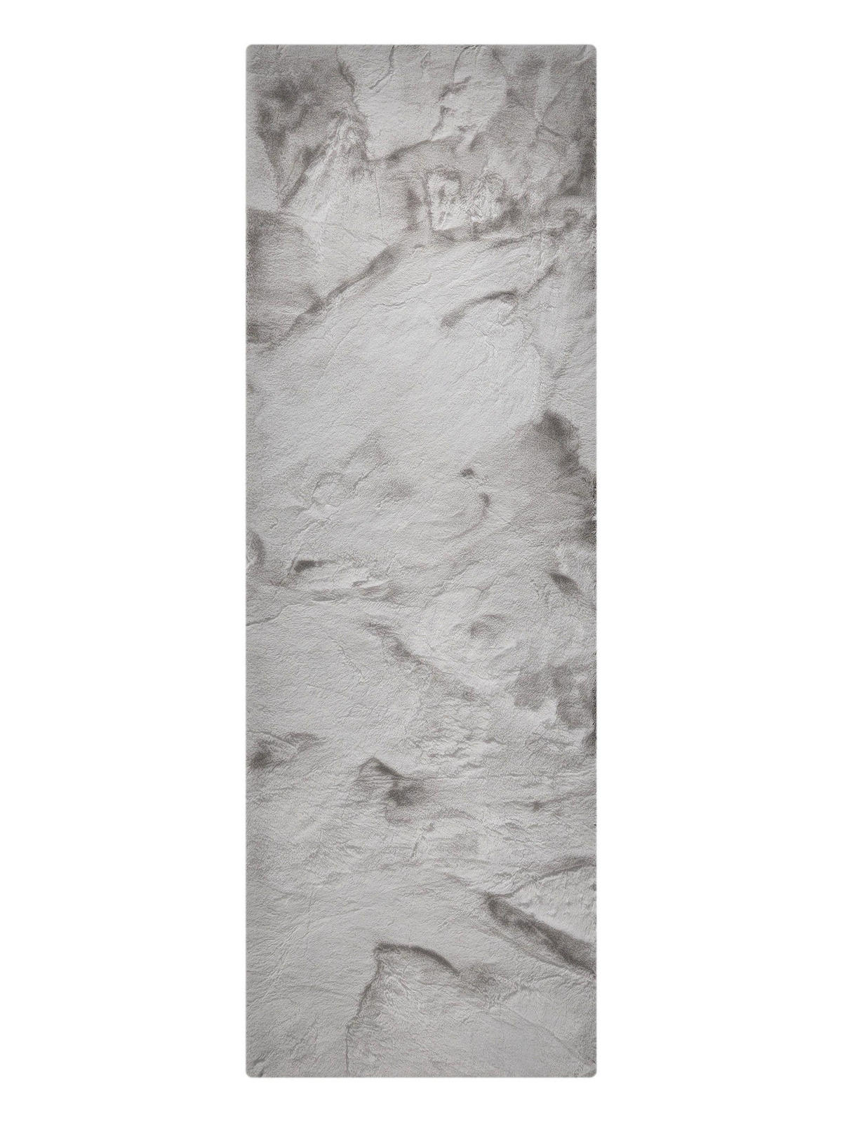 KUNSTFELL-TEPPICH Dave Grau 80x240 cm - Grau, Textil (80/240cm) - benuta Nest